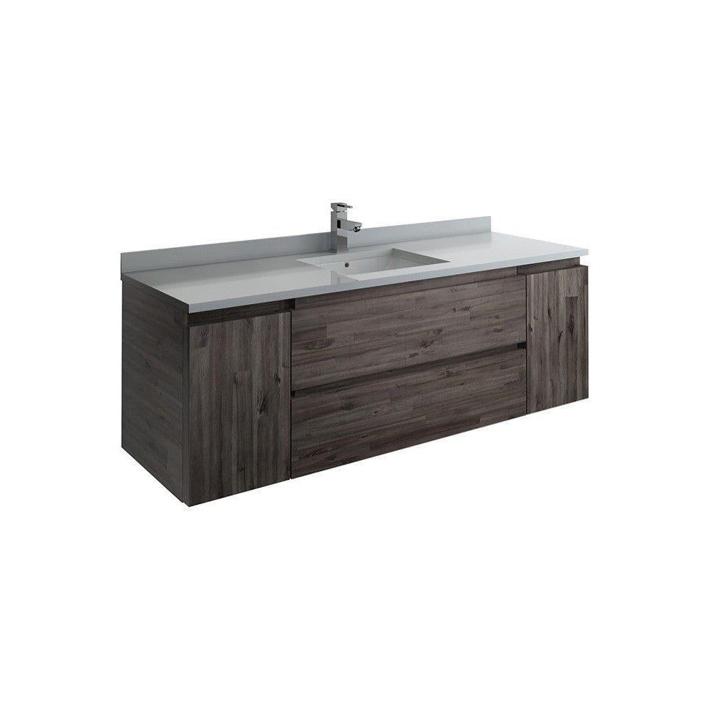 Fresca Formosa 59" Wall Hung Single Sink Modern Bathroom Cabinet