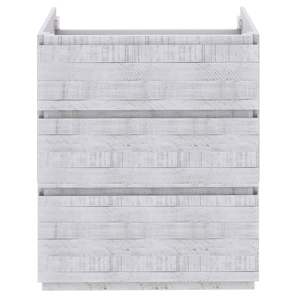 Fresca Formosa 70" Floor Standing Double Sink Bathroom Cabinet in Rustic White