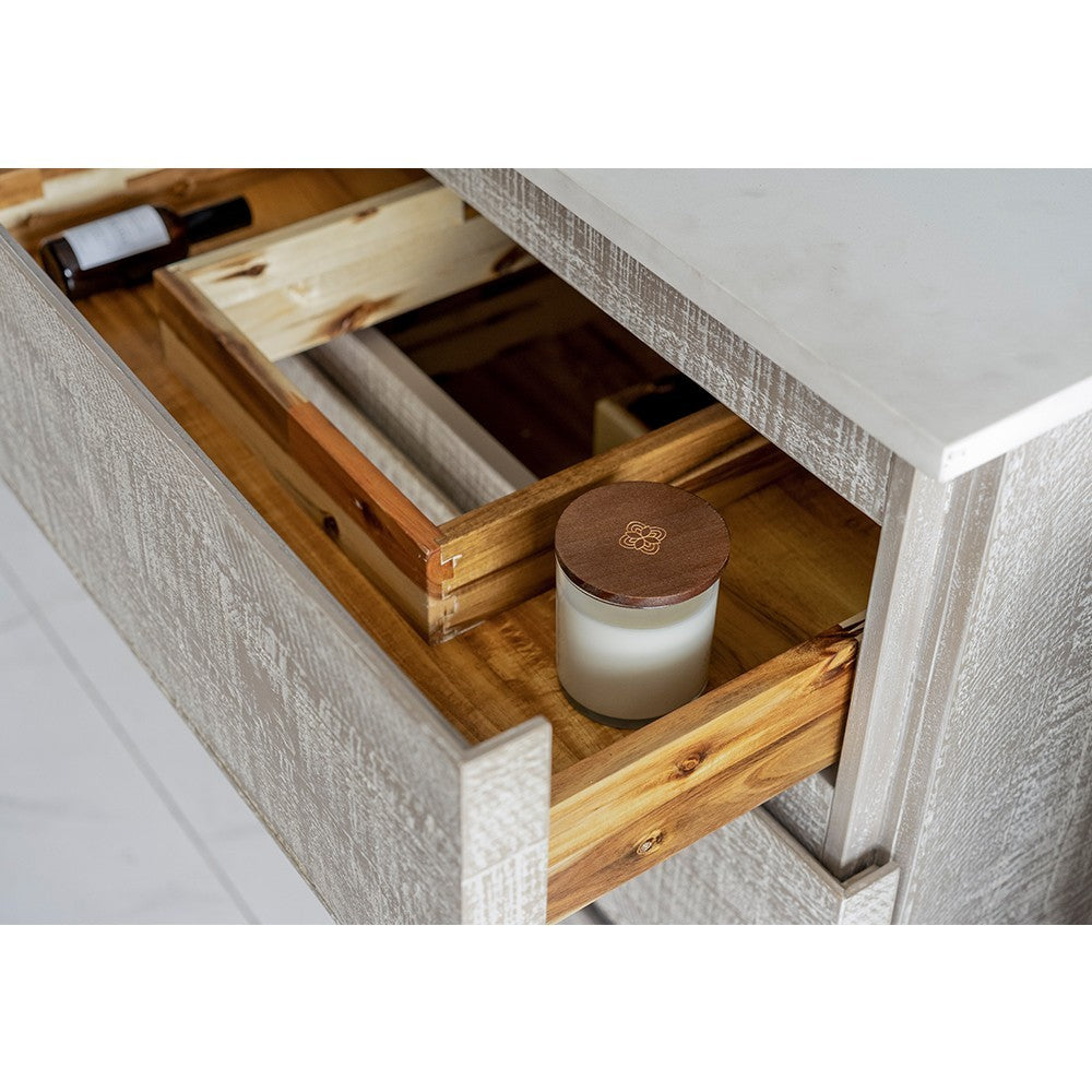 Fresca Formosa 70" Open Bottom Double Sink Bathroom Cabinet in Ash
