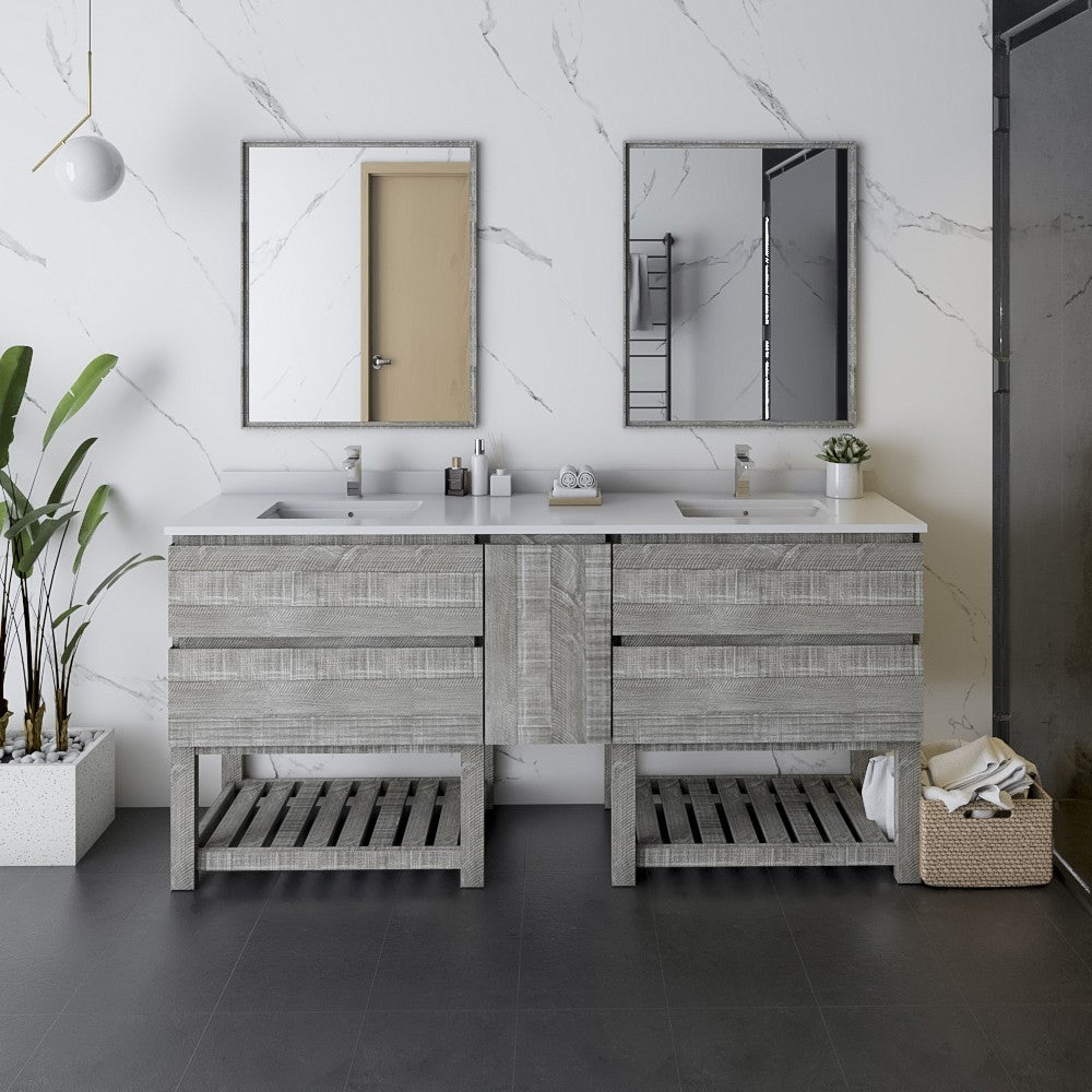 Fresca Formosa 72" Double Sink Bathroom Cabinet