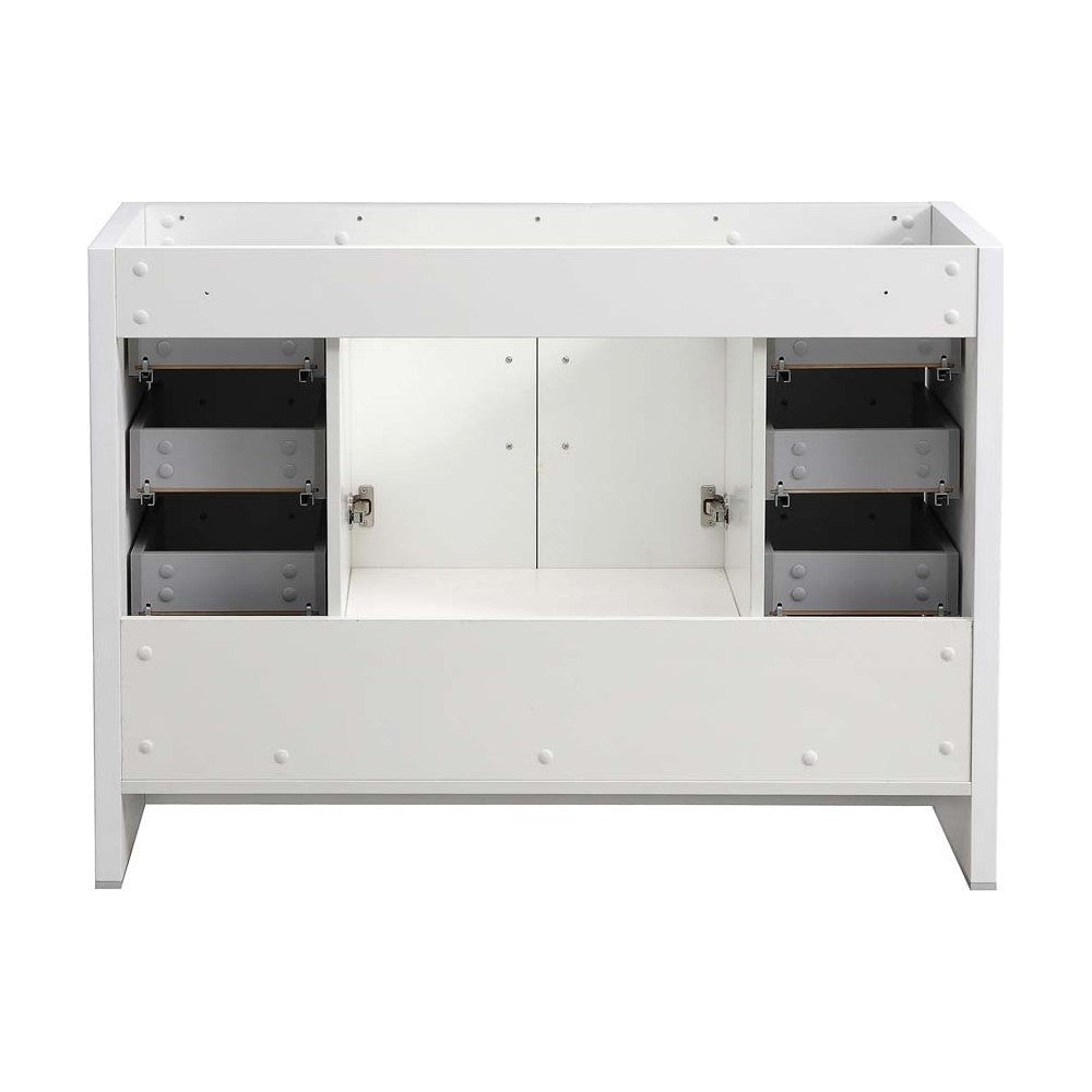 Fresca Imperia 48" Glossy White Free Standing Modern Bathroom Cabinet