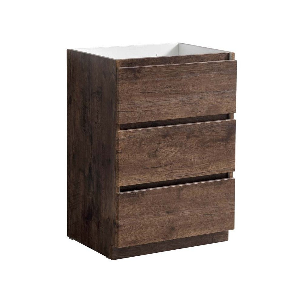Fresca Lazzaro 24" Rosewood Free Standing Modern Bathroom Cabinet