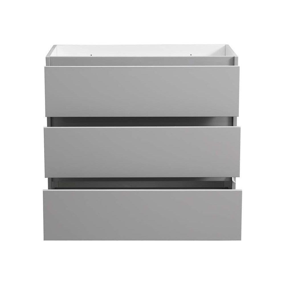 Fresca Lazzaro 36" Gray Free Standing Modern Bathroom Cabinet