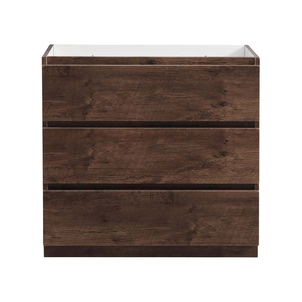 Fresca Lazzaro 36" Rosewood Free Standing Modern Bathroom Cabinet