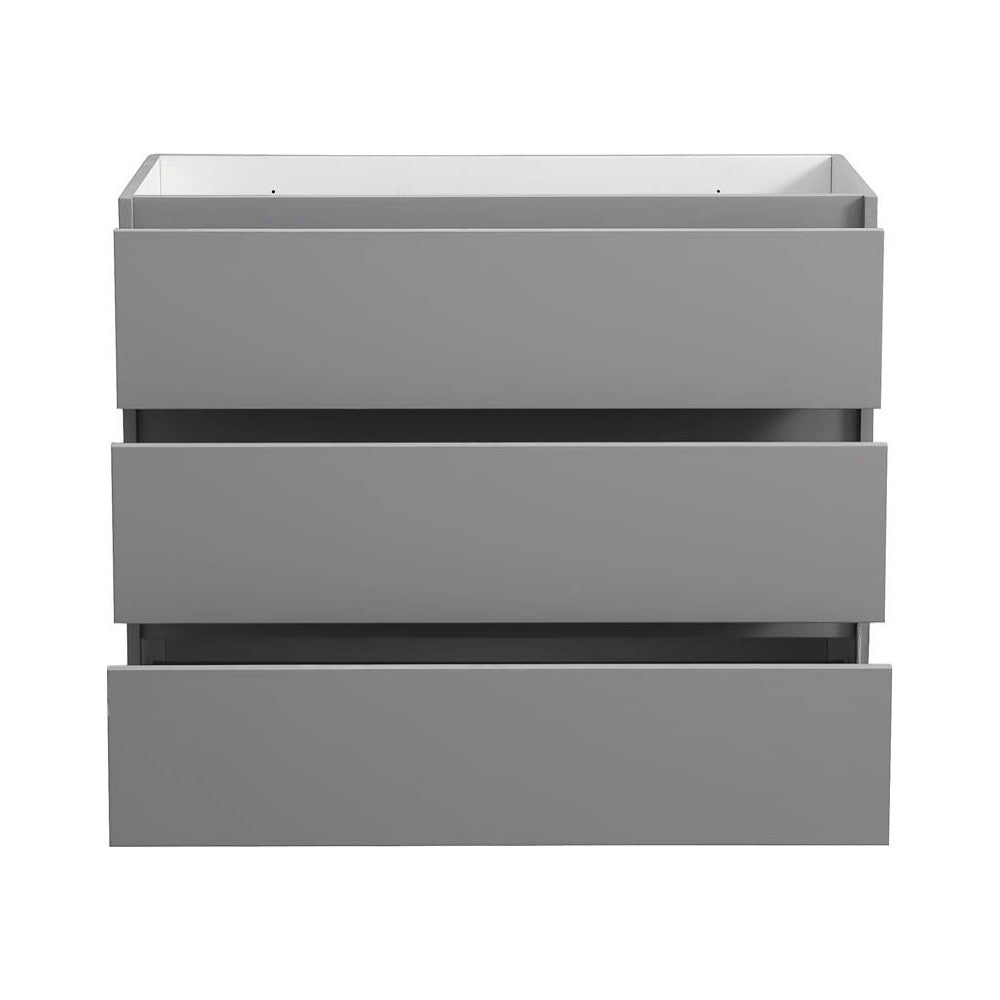 Fresca Lazzaro 42" Gray Free Standing Modern Bathroom Cabinet