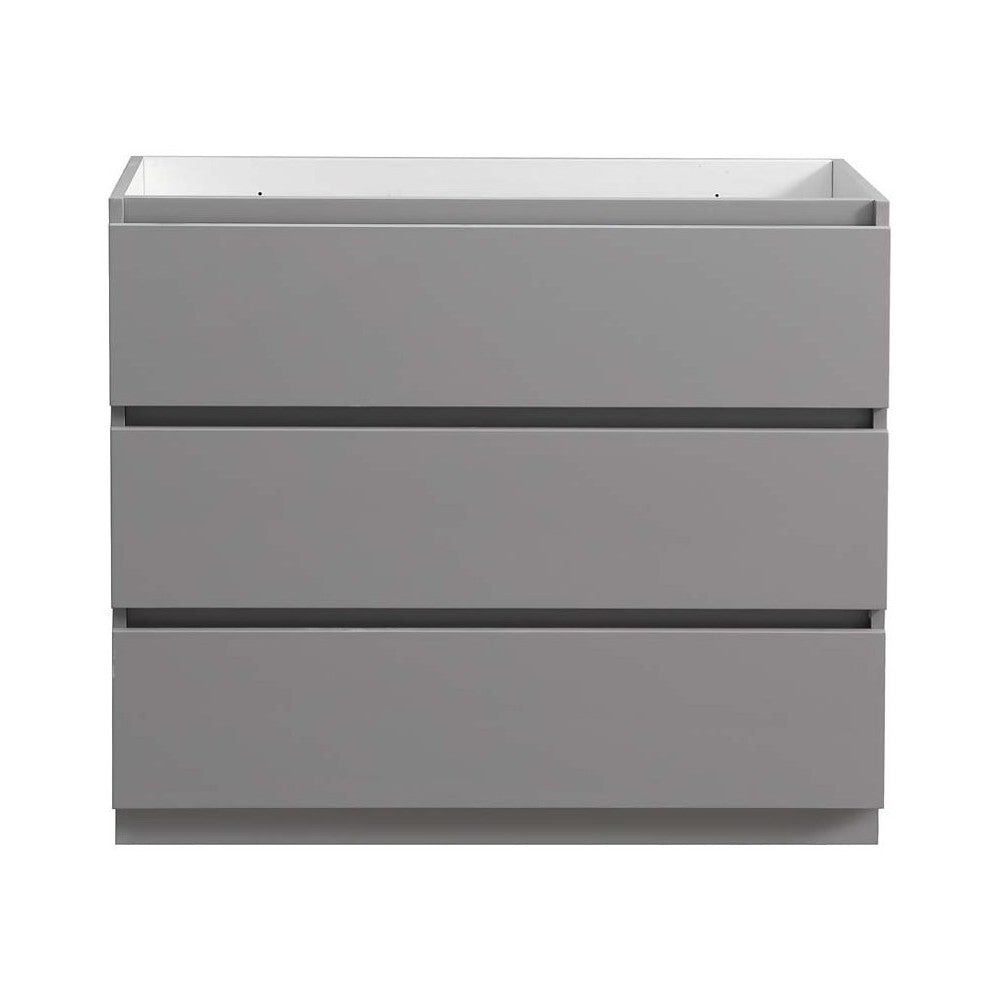 Fresca Lazzaro 42" Gray Free Standing Modern Bathroom Cabinet