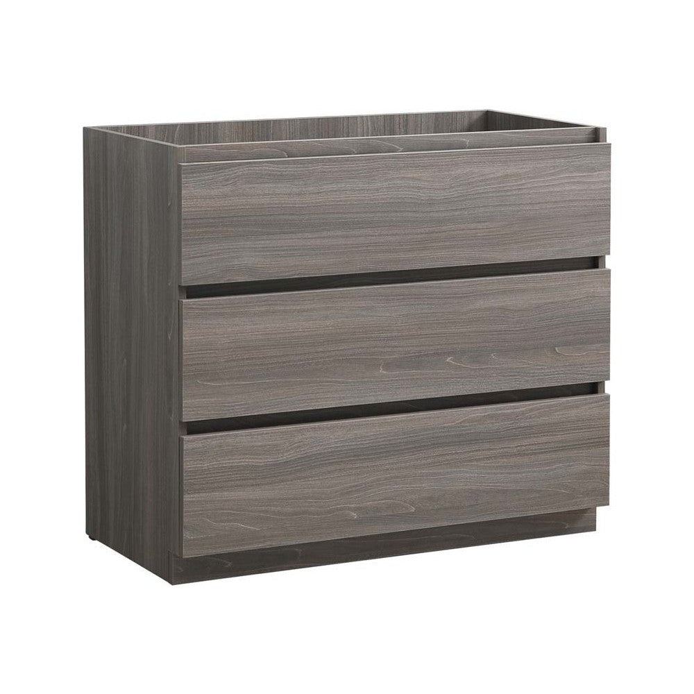 Fresca Lazzaro 42" Gray Wood Free Standing Modern Bathroom Cabinet