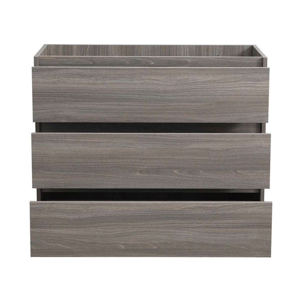 Fresca Lazzaro 42" Gray Wood Free Standing Modern Bathroom Cabinet