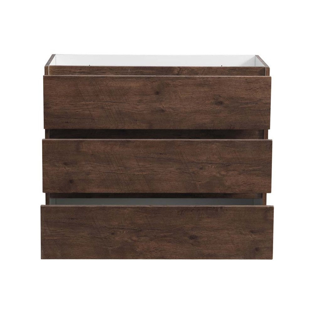 Fresca Lazzaro 42" Rosewood Free Standing Modern Bathroom Cabinet