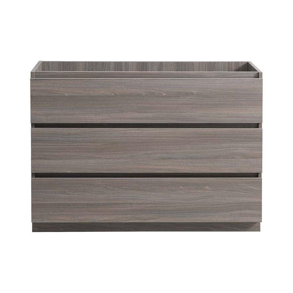 Fresca Lazzaro 48" Gray Wood Free Standing Modern Bathroom Cabinet