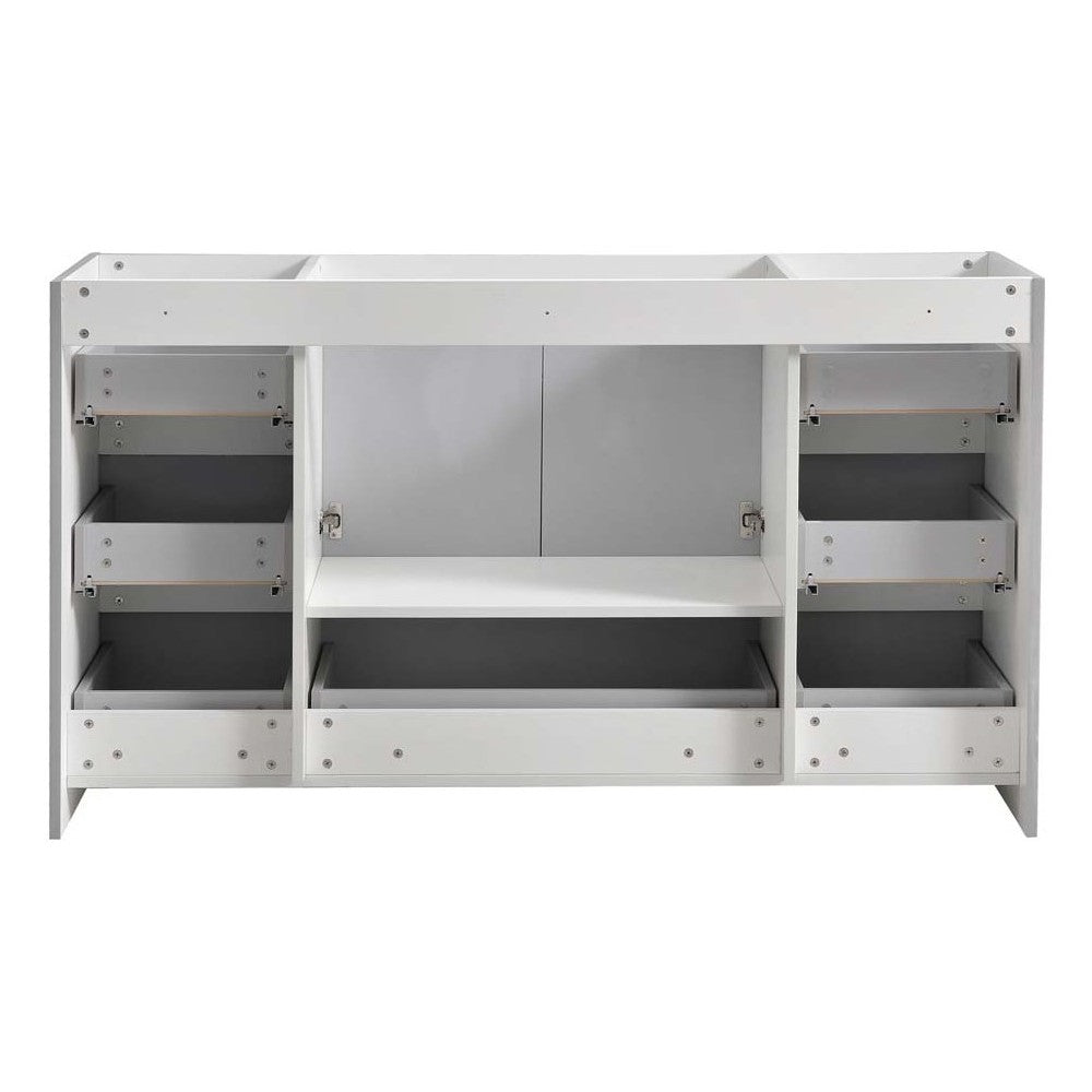 Fresca Lazzaro 60" Gray Free Standing Single Sink Modern Bathroom Cabinet