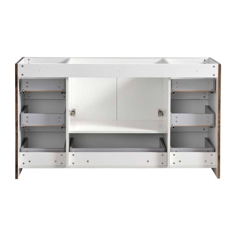 Fresca Lazzaro 60" Rosewood Free Standing Single Sink Modern Bathroom Cabinet