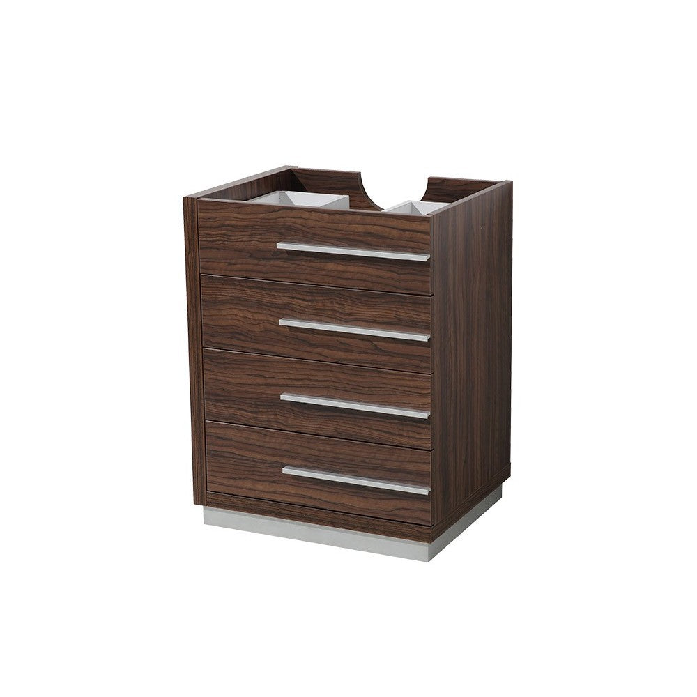 Fresca Livello 24" Walnut Modern Bathroom Cabinet