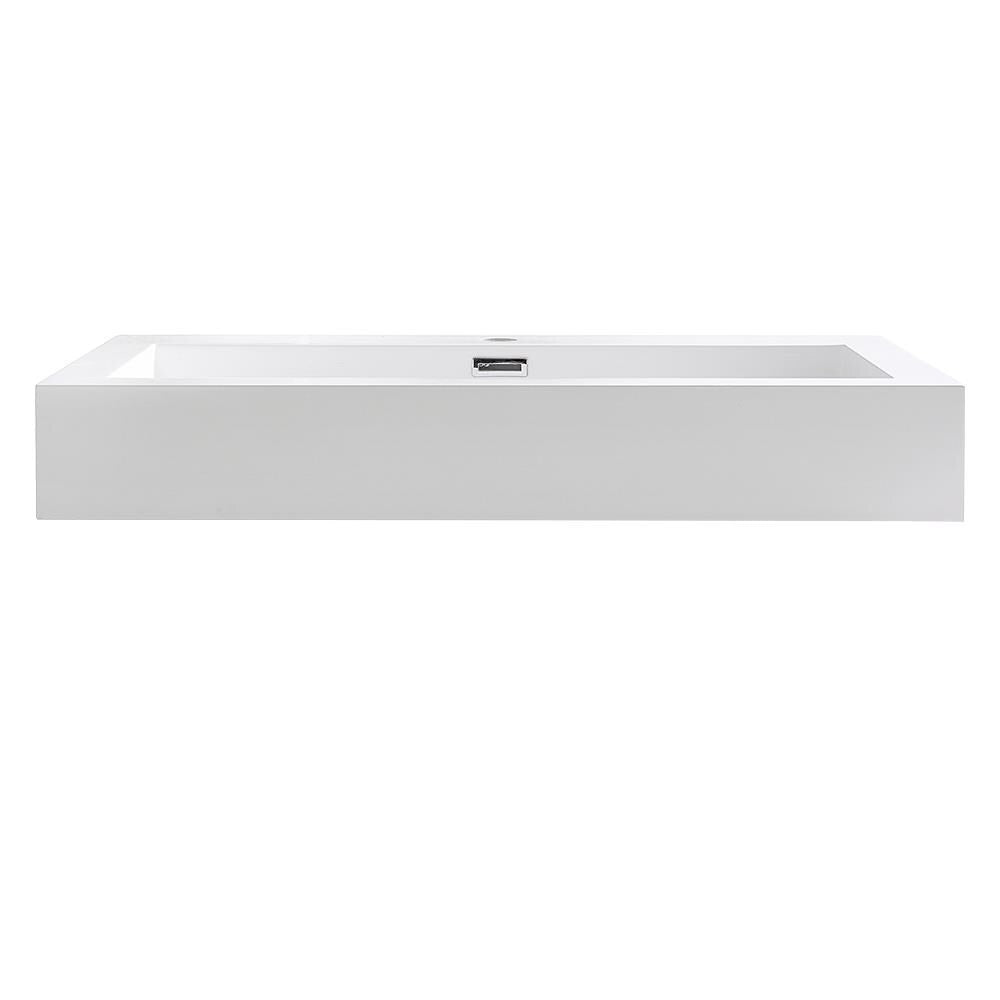 Fresca Livello 30" White Integrated Sink / Countertop