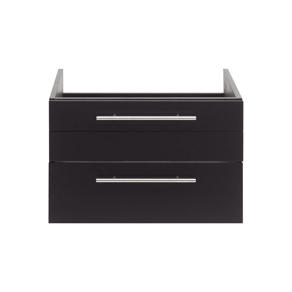 Fresca Lucera 24" Espresso Wall Hung Undermount Sink Modern Bathroom Cabinet