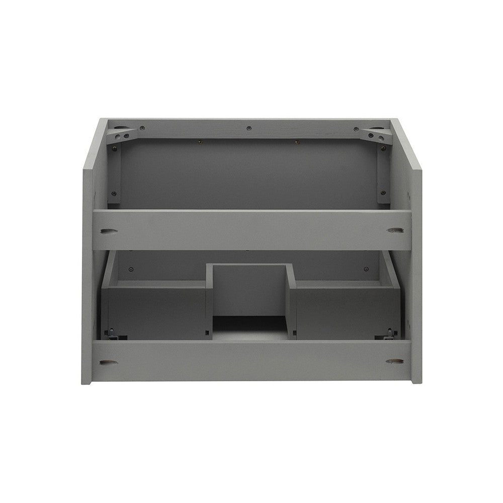 Fresca Lucera 24" Gray Wall Hung Undermount Sink Modern Bathroom Cabinet