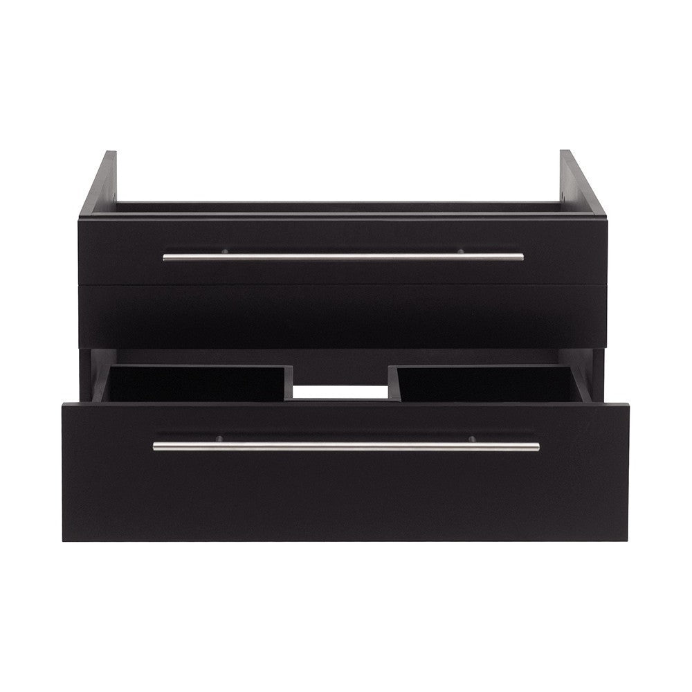Fresca Lucera 30" Espresso Wall Hung Undermount Sink Modern Bathroom Cabinet