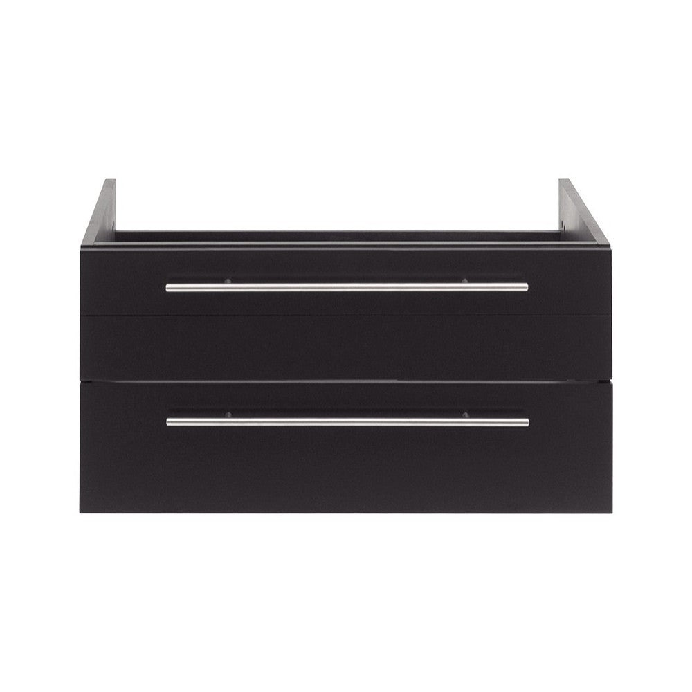 Fresca Lucera 30" Espresso Wall Hung Undermount Sink Modern Bathroom Cabinet