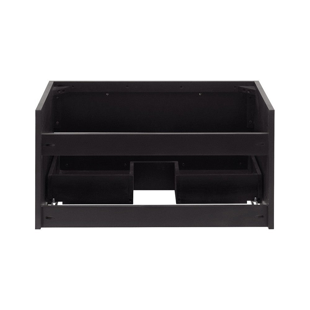 Fresca Lucera 30" Espresso Wall Hung Undermount Sink Modern Bathroom Cabinet