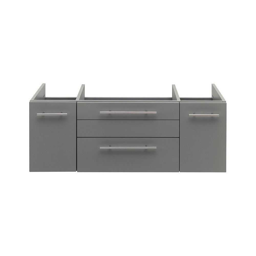 Fresca Lucera 42" Gray Wall Hung Undermount Sink Modern Bathroom Cabinet