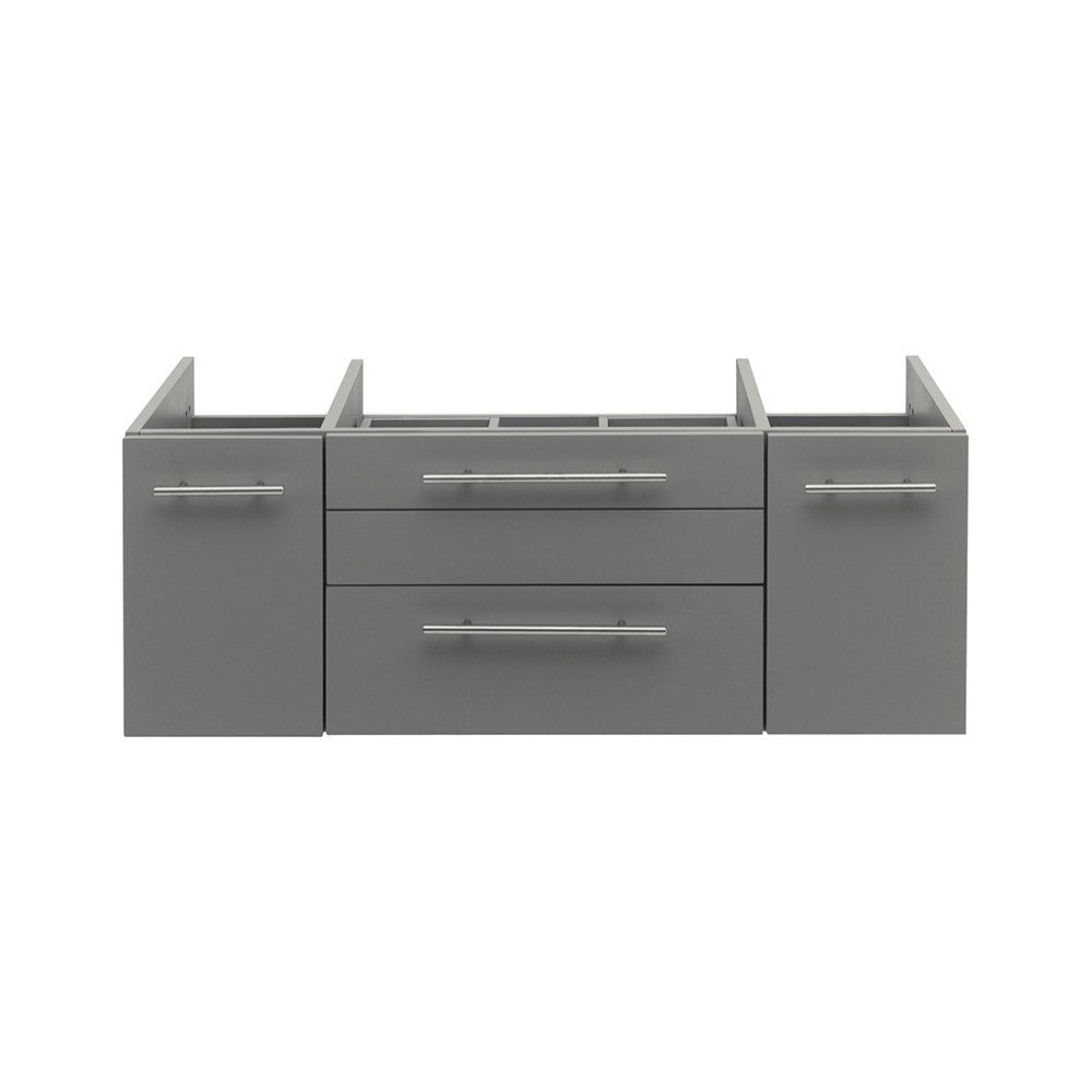 Fresca Lucera 42" Gray Wall Hung Vessel Sink Modern Bathroom Cabinet