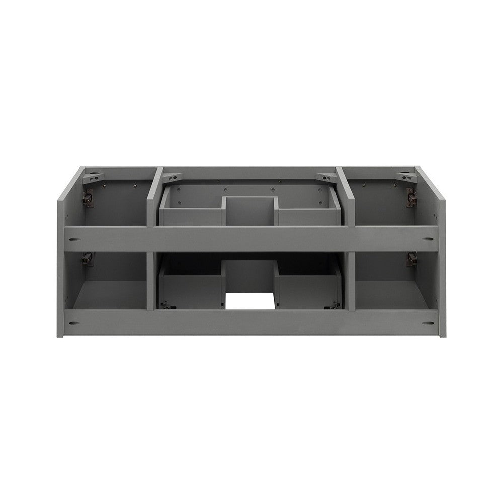 Fresca Lucera 42" Gray Wall Hung Vessel Sink Modern Bathroom Cabinet