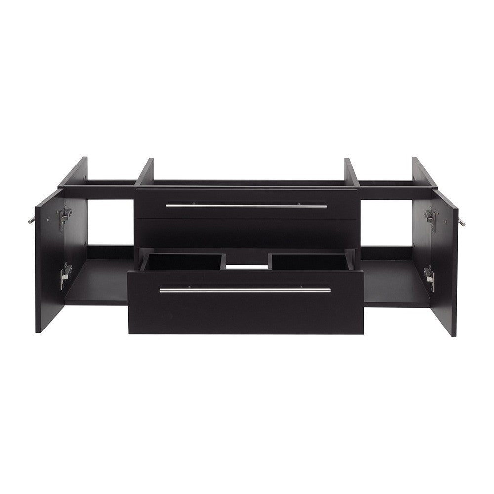 Fresca Lucera 48" Espresso Wall Hung Undermount Sink Modern Bathroom Cabinet