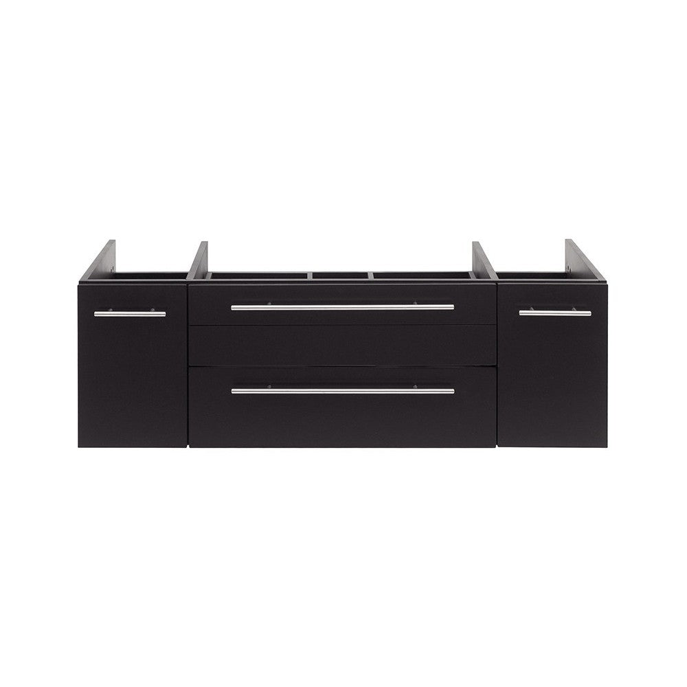 Fresca Lucera 48" Espresso Wall Hung Vessel Sink Modern Bathroom Cabinet