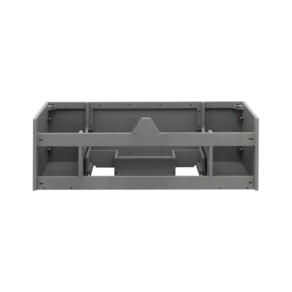 Fresca Lucera 48" Gray Wall Hung Double Undermount Sink Modern Bathroom Cabinet