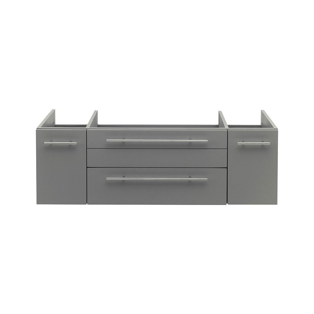 Fresca Lucera 48" Gray Wall Hung Undermount Sink Modern Bathroom Cabinet