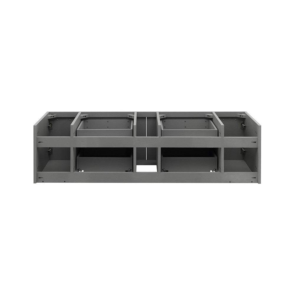Fresca Lucera 60" Gray Wall Hung Single Vessel Sink Modern Bathroom Cabinet