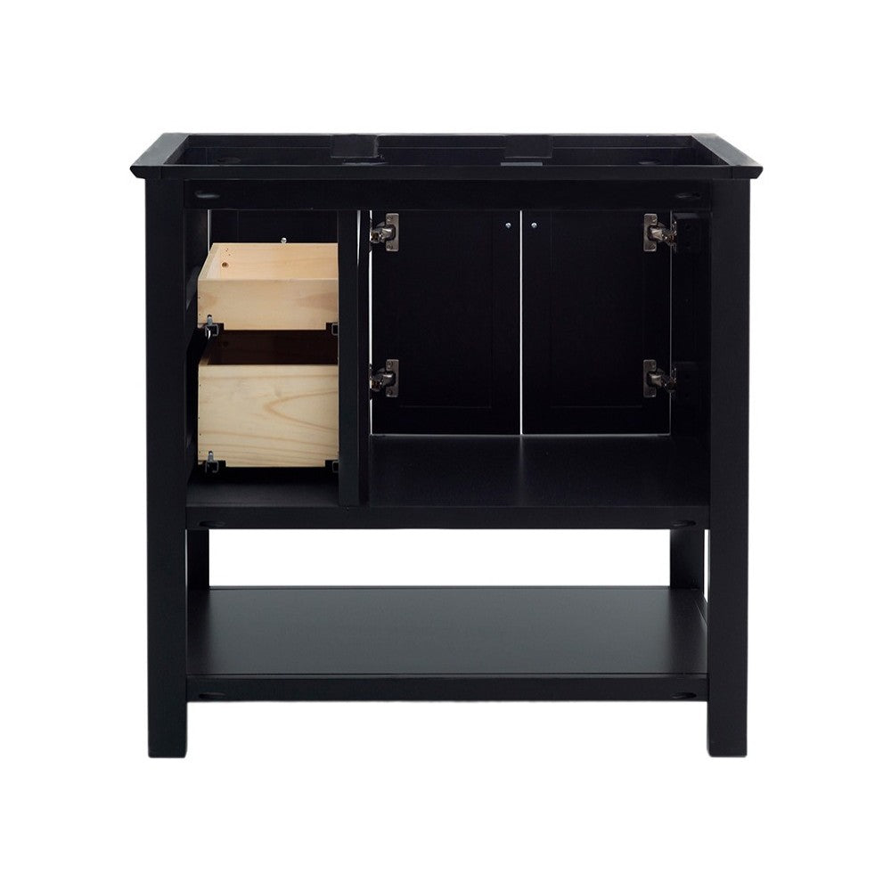 Fresca Manchester 36" Black Traditional Bathroom Cabinet