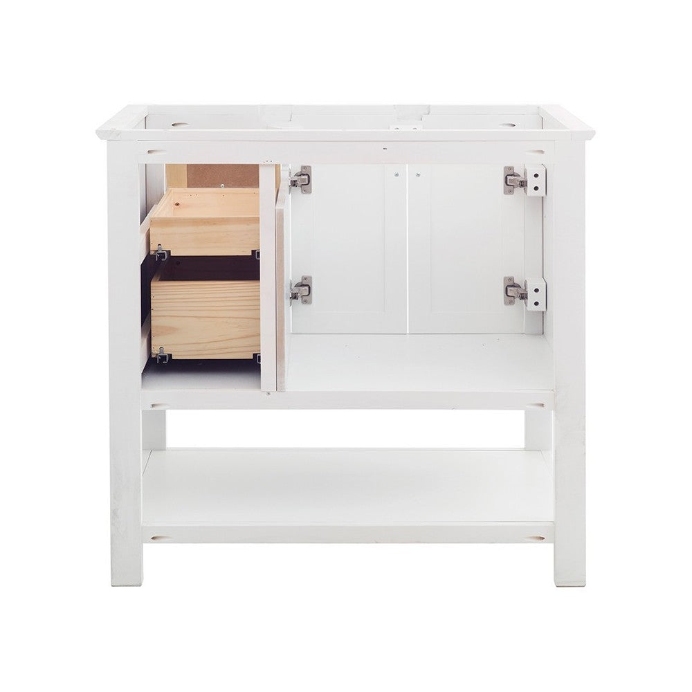 Fresca Manchester 36" White Traditional Bathroom Cabinet
