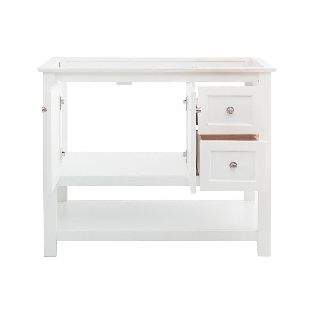 Fresca Manchester 42" White Traditional Bathroom Cabinet