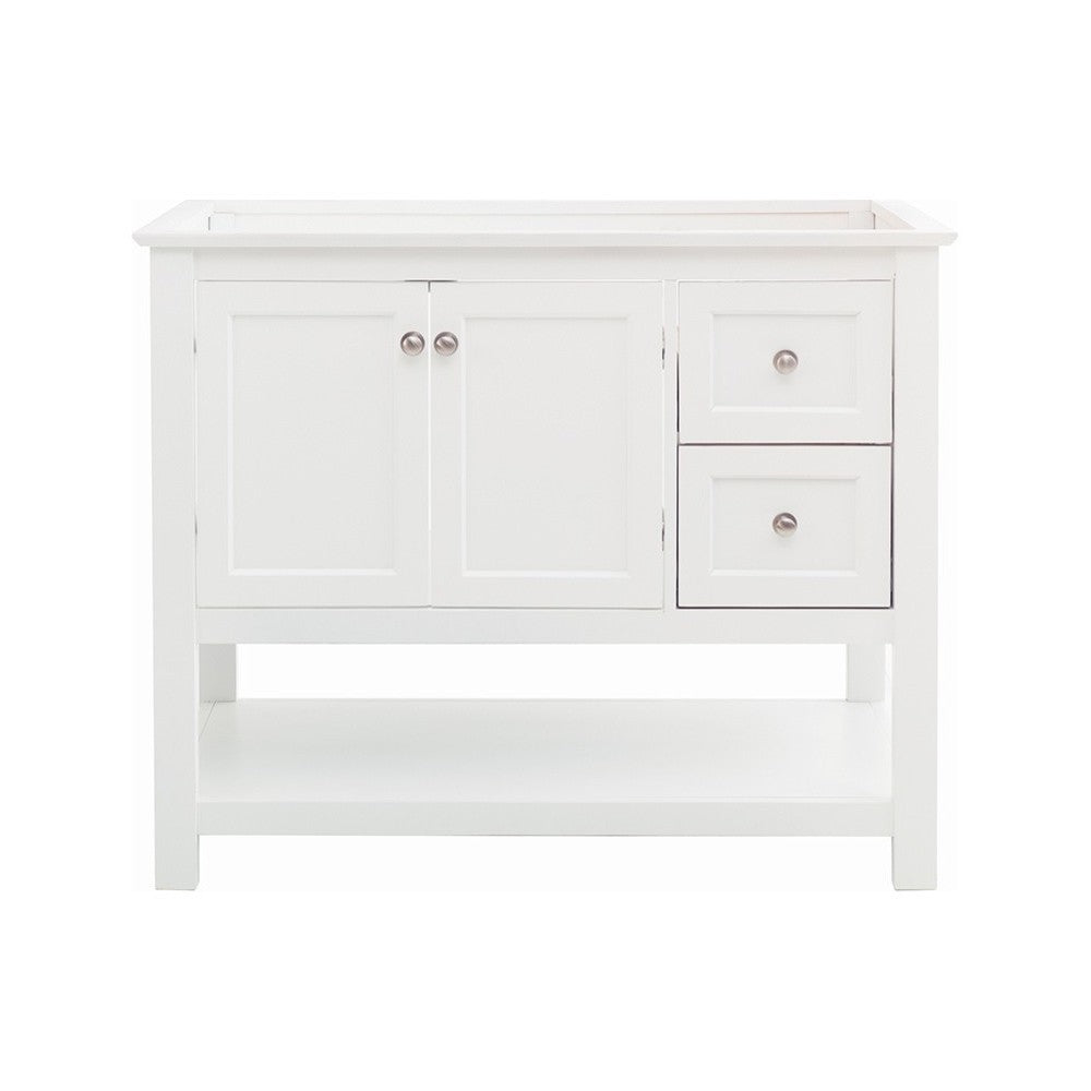 Fresca Manchester 42" White Traditional Bathroom Cabinet
