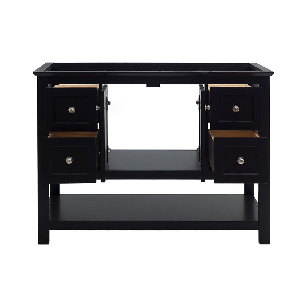 Fresca Manchester 48" Black Traditional Bathroom Cabinet