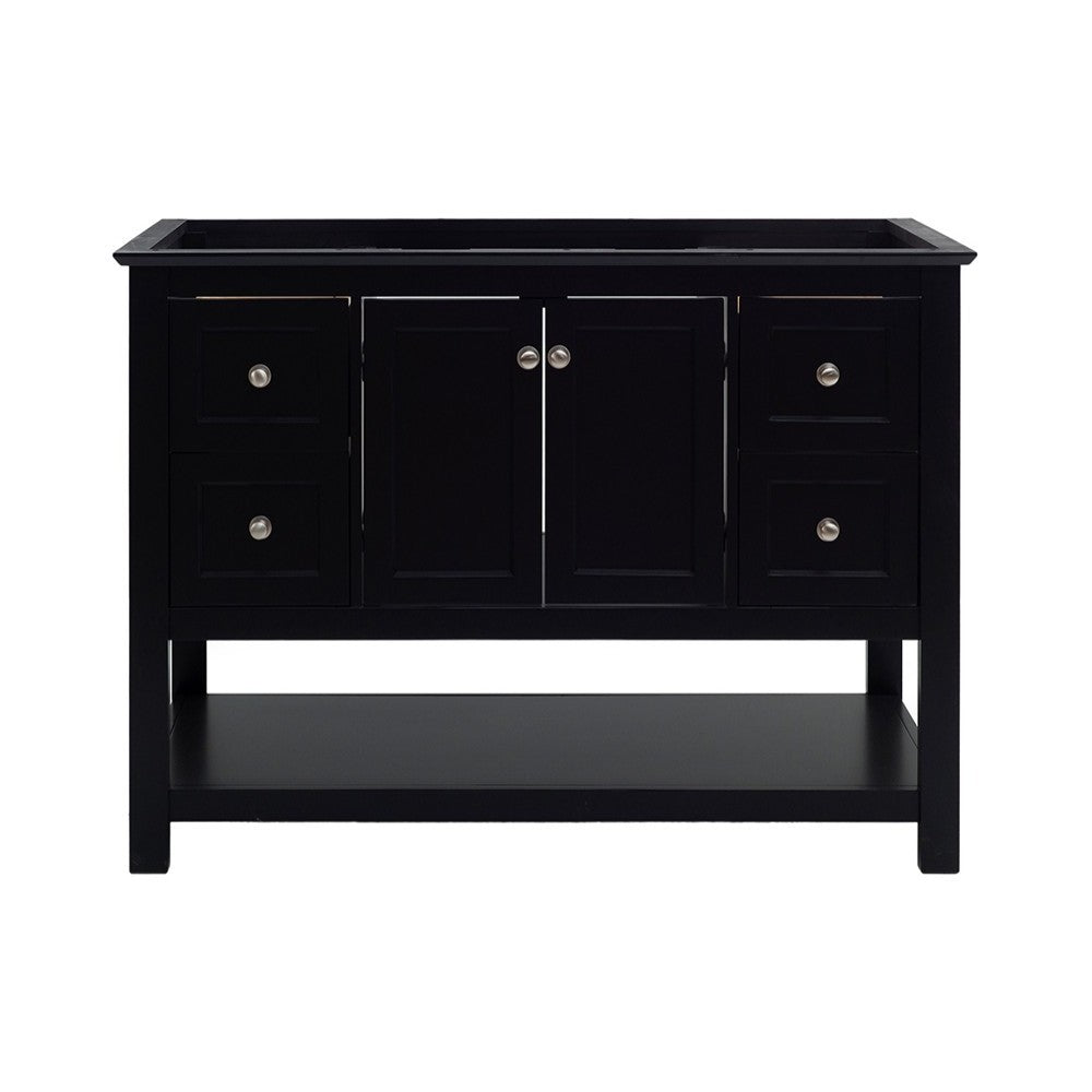 Fresca Manchester 48" Black Traditional Bathroom Cabinet