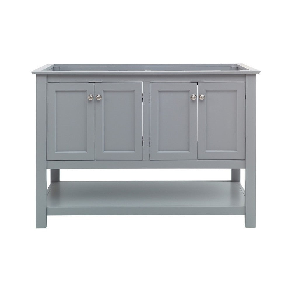 Fresca Manchester 48" Gray Traditional Double Sink Bathroom Cabinet