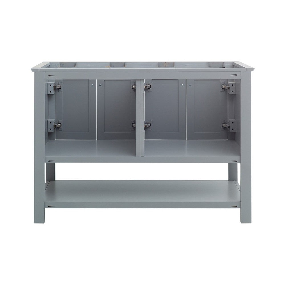 Fresca Manchester 48" Gray Traditional Double Sink Bathroom Cabinet