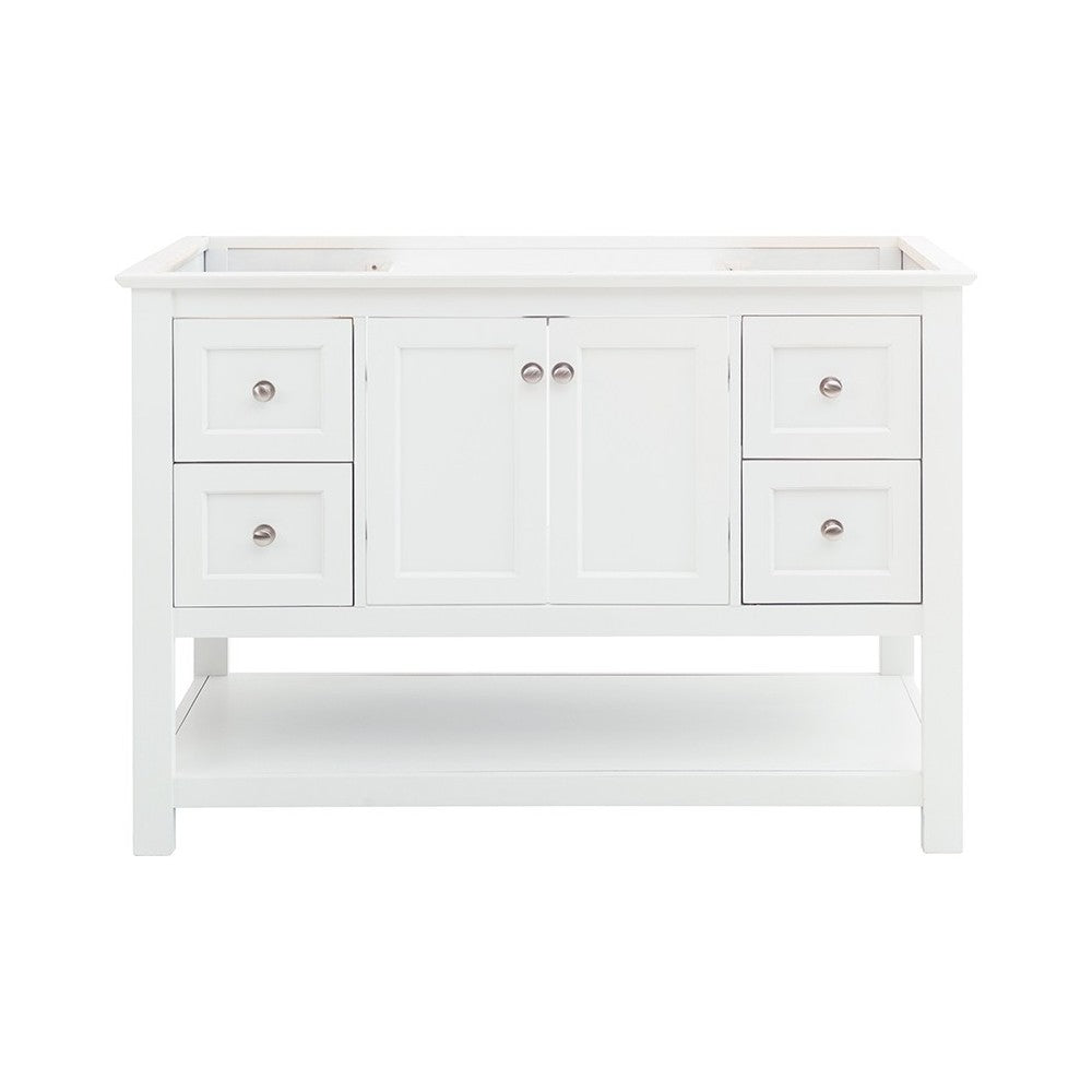 Fresca Manchester 48" White Traditional Bathroom Cabinet