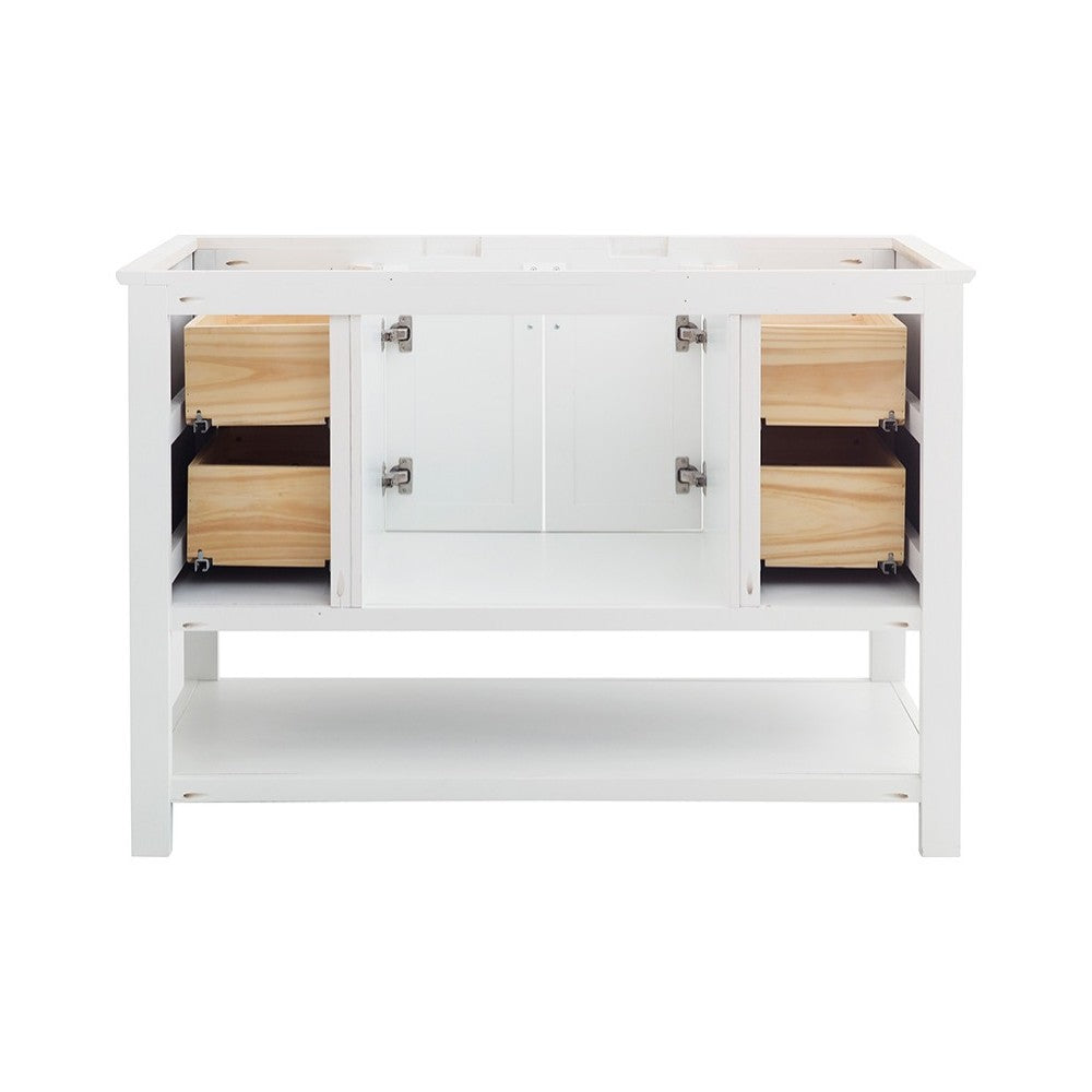 Fresca Manchester 48" White Traditional Bathroom Cabinet