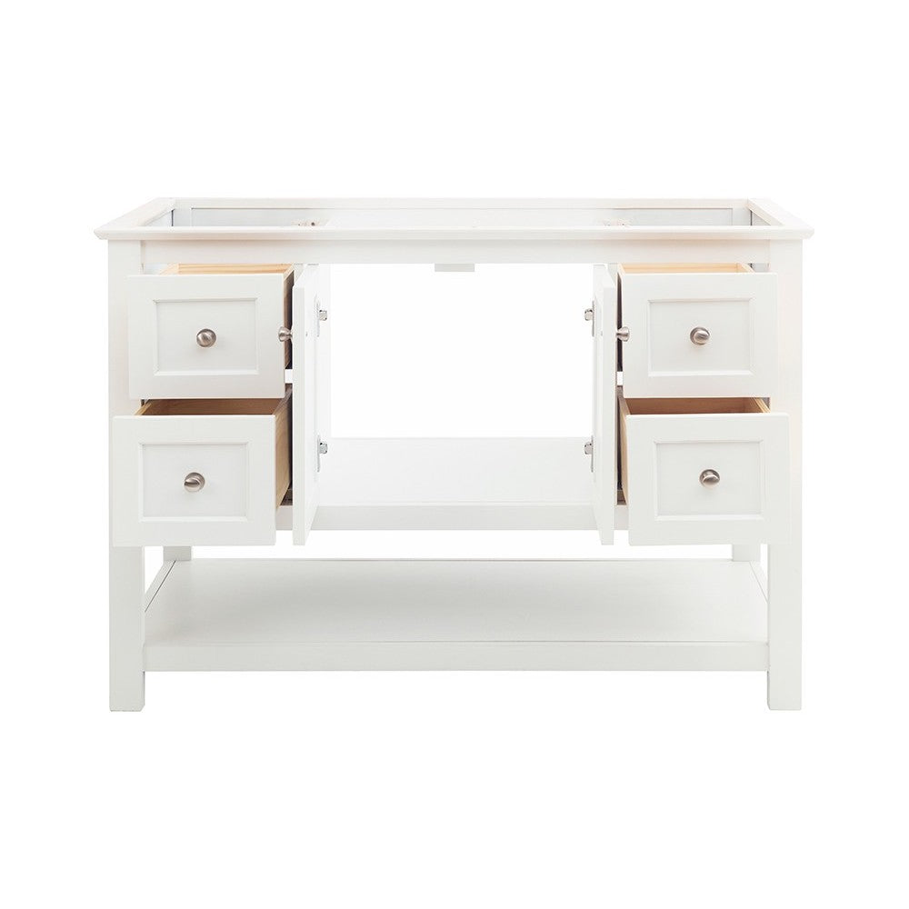 Fresca Manchester 48" White Traditional Bathroom Cabinet