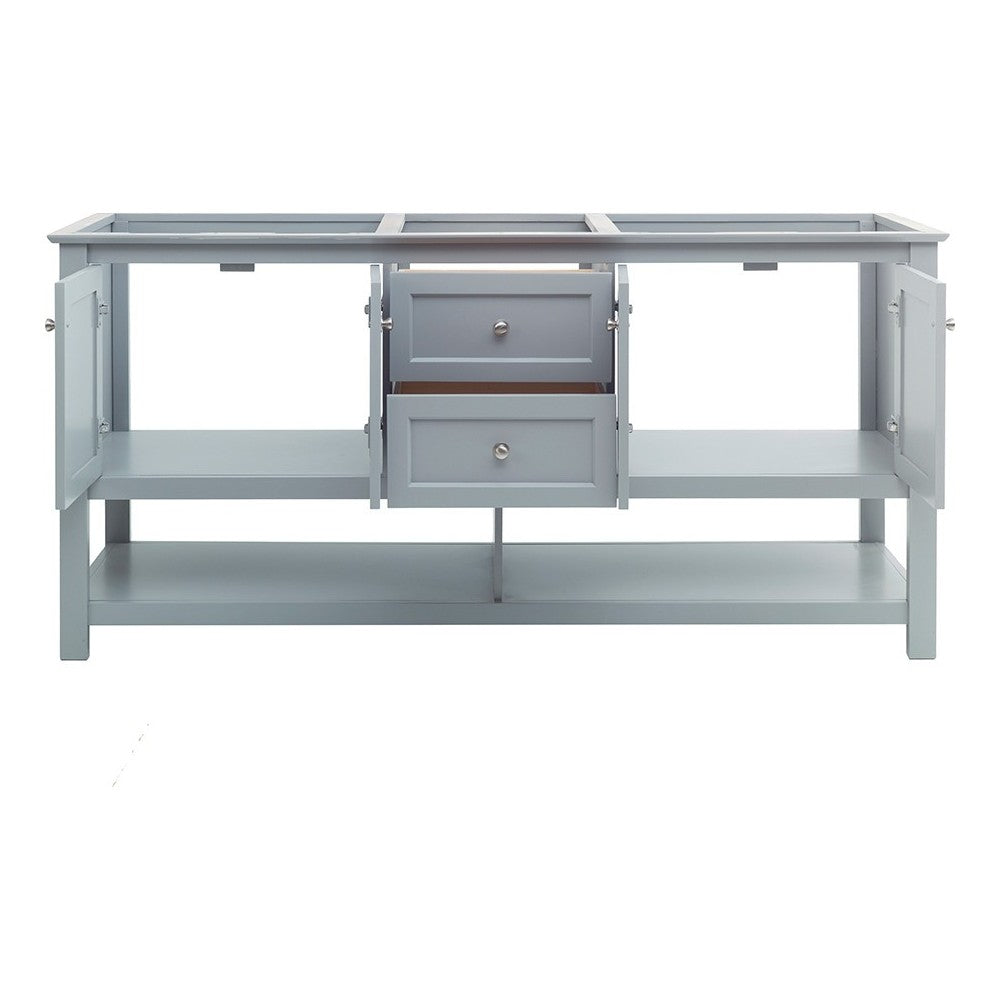 Fresca Manchester 72" Gray Traditional Double Sink Bathroom Cabinet