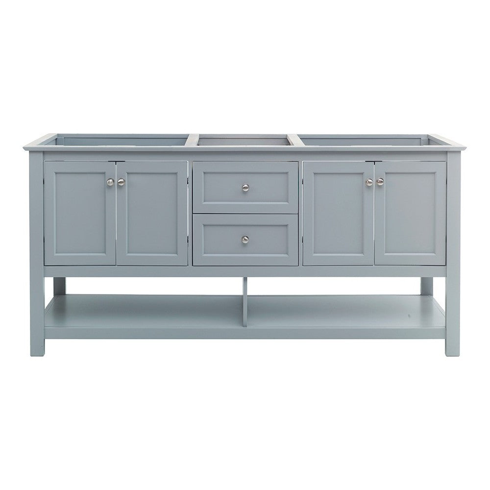 Fresca Manchester 72" Gray Traditional Double Sink Bathroom Cabinet