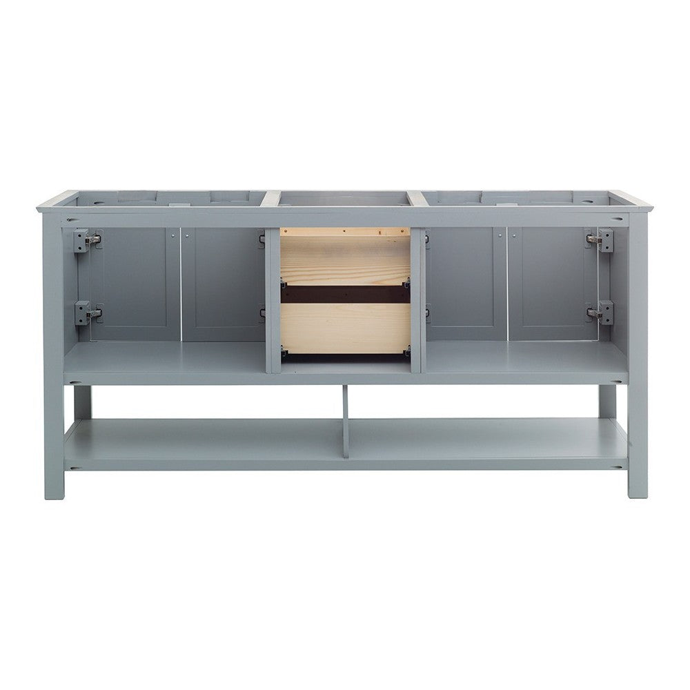 Fresca Manchester 72" Gray Traditional Double Sink Bathroom Cabinet