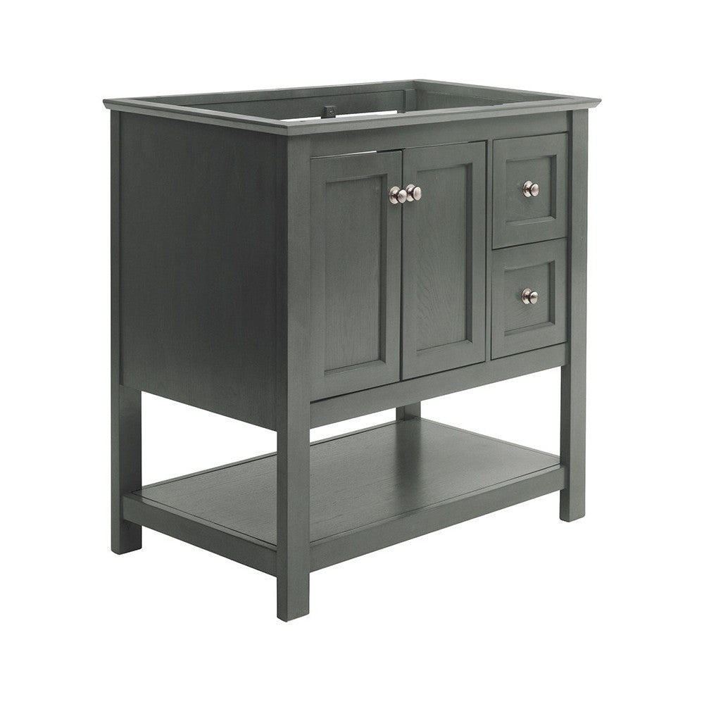 Fresca Manchester Regal 36" Gray Wood Veneer Traditional Bathroom Cabinet