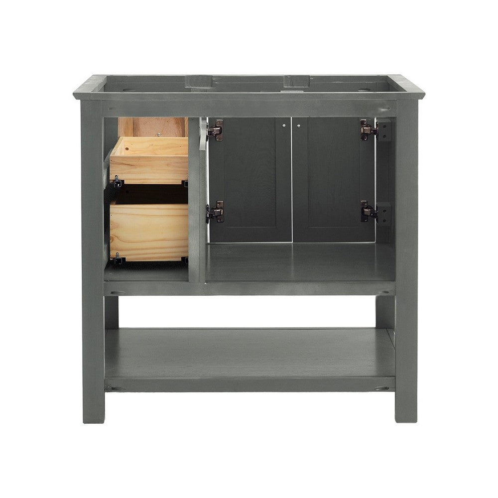 Fresca Manchester Regal 36" Gray Wood Veneer Traditional Bathroom Cabinet