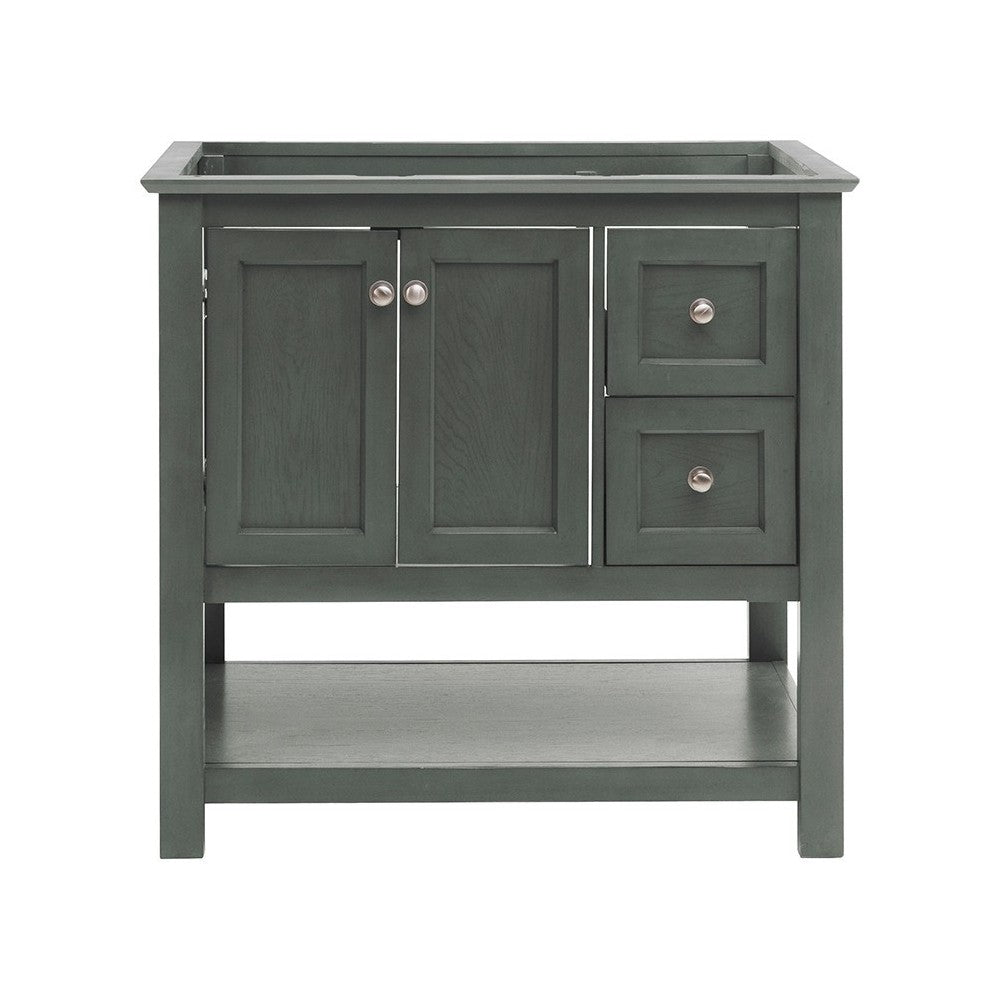 Fresca Manchester Regal 36" Gray Wood Veneer Traditional Bathroom Cabinet