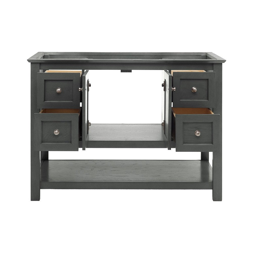 Fresca Manchester Regal 48" Gray Wood Veneer Traditional Bathroom Cabinet