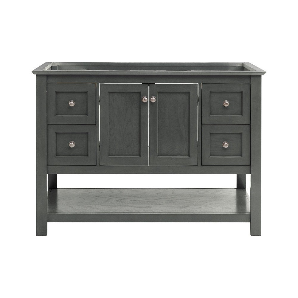 Fresca Manchester Regal 48" Gray Wood Veneer Traditional Bathroom Cabinet